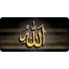 Allah Symbol Photo License Plate