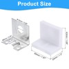 uxcell 4 Pcs 90 Degree Plastic Corner Braces, 43x50x33mm Shelf