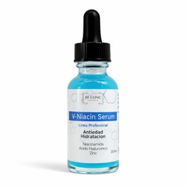 V-Niacin Serum con Niacinamida, Ácido Hialurónico y Zinc 30 ml | Sérum Facial Antiedad e Hidratante | Mejora la Apariencia del Tono y Poros | Uso Profesional y Diario