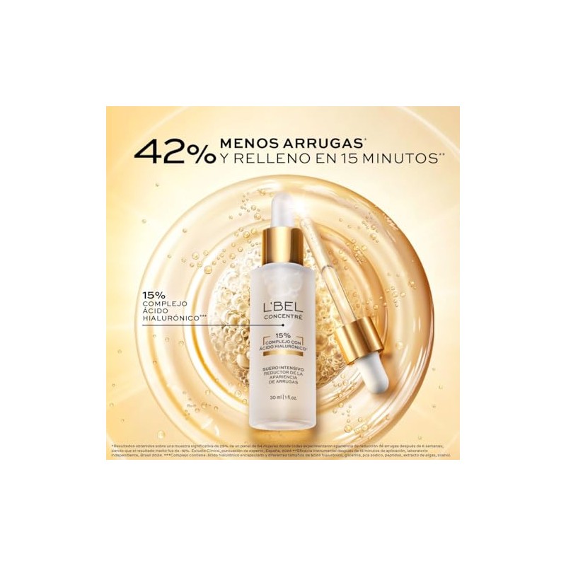 L'BEL - Concentré Sérum Facial Relleno de Arrugas 15% HYALURONIC