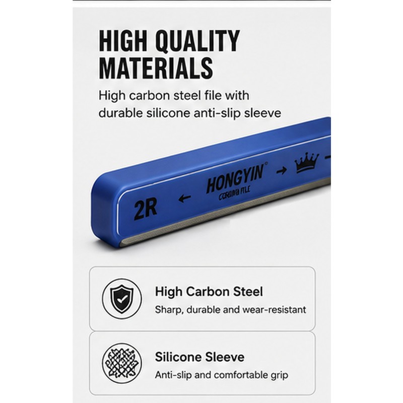 Double-Sided Guitar Fret Crowning File for Fret Repair – Coarse