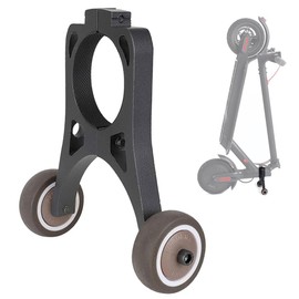 OUGETHER Scooter Stand Holder,Folding Electric Scooter Handstand Stand Storage Bracket, for Xiaomi M365 1SPro Electric Scooter Handstand Stand Bracket for Ninebot F40 F30 F20 Auxiliary Wheel (Black)