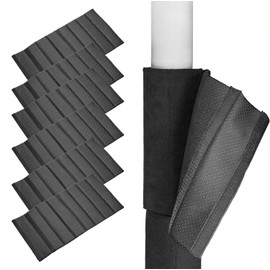 Hudson Comfort Basement Pole Wrap - Garage Pole Padding with Anti Slip Fabric - Strong Hook and Loop for A Tight Wrap - Round Column Wrap 10mm Foam - 12x24 Inches (6 Pack) - 6 Feet of Protection