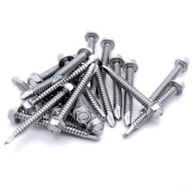 No.10 x 0.9 (4.8mm x 22mm) Hex Self-Drilling Screw (Flanged) - Stainless Steel (A2) (Pack of 20)