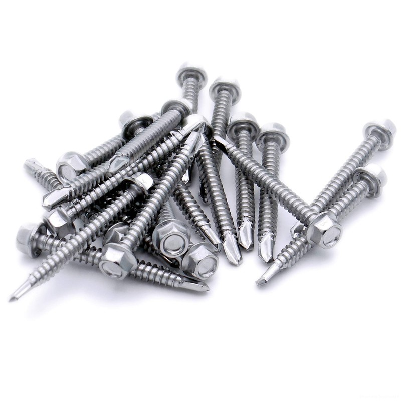 No.10 x 0.9 (4.8mm x 22mm) Hex Self-Drilling Screw (Flanged)