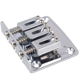 TUOREN Complete 3 String Box Guitar Replacement Part inclued Saddle Bridge Tuning Pegs Keys Control Knobs Strap Locks Screws Washers Chrome