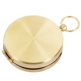 Toch Camping Hiking Portable Pocket Watch Flip-Open Compass Outdoor Navigation Tools - Gold