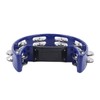 Musical Tambourine Plastic Stainless Steel Clear Crisp Sound Lightweight Percussion