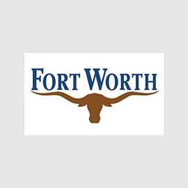 fagraphix Fort Worth City Flag Sticker Decal Self Adhesive Texas tx Tarrant County 1.25" Wide
