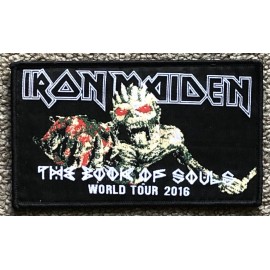 IRON MAIDEN THE BOOK OF SOULS World Tour 2016 Sew On Patch Heavy Meatal badge