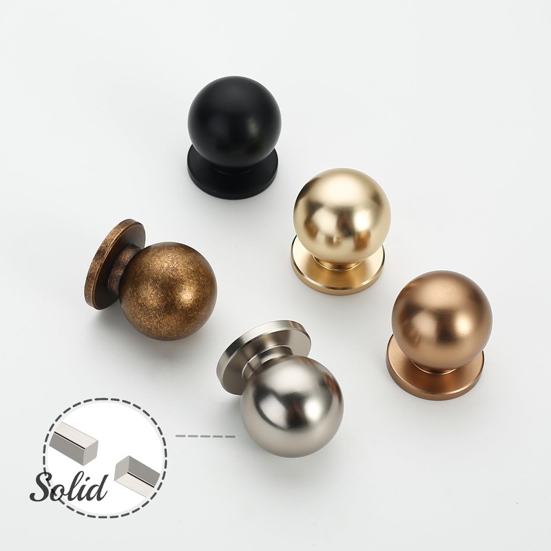 Coinkoly 10 Pack Cabinet Knobs Brushed Satin Nickel Single Hole
