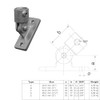 WITTKOWARE Pipe Connector Made of Galvanised Malleable Cast Iron for