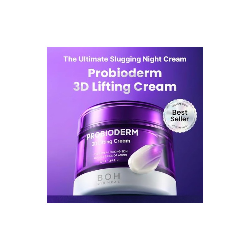 Crema Reafirmante Probioderm Hidratante Noche Probiótica Antienvejecimiento Coreana Avanzada Complejo
