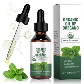 TECHEEL Bio Oregano Öl 59ml Oregano Öl OreganoÖl Geeignet für Kinder und Erwachsene