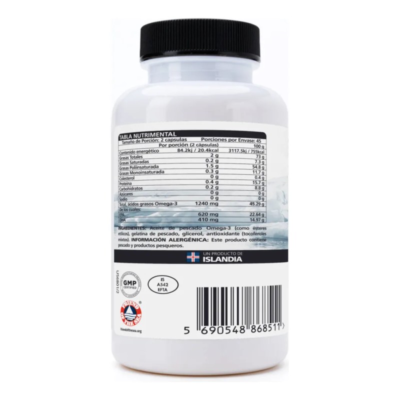 Aceite De Pescado Omega Forte 3 Lysi 90 Caps Sabor