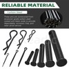 Keadic 67Pcs Flat Head Cotter Pins Assortment Kit Includes Single