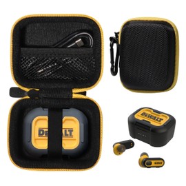 CaseSack Case for DEWALT True Wireless Bluetooth Earbuds TWS Bluetooth Headphones, Jobsite Pro-X1 Case