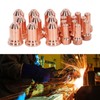 20Pcs Plasma Cutting Torch Nozzles Electrodes Brass Strong High Temperature