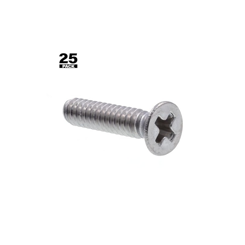 Prime-Line 9000349 Machine Screws, Flat Head, Phillips Drive, #4-40 X