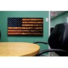 BackYardGamesUSA Premium Wood Wall Art Decor - PATRIOTIC Flags -