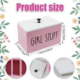 SKTMH Tampon Holder for Bathroom, Feminine Product Organizer Pad Organizer Case with Lid, Shark Week Tampon Storage Lady Girl Stuff Box for Bathroom Accessories