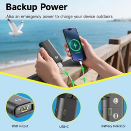 HandFan 10400mAh Handheld Fan Rechargeable, 40Hrs Long-Lasted Hand Fan, Mini Personal Fans Foldable, Heavy Duty Battery Fans Portable for Travel Beach Concerts Cruise Makeup(Clear Blade)