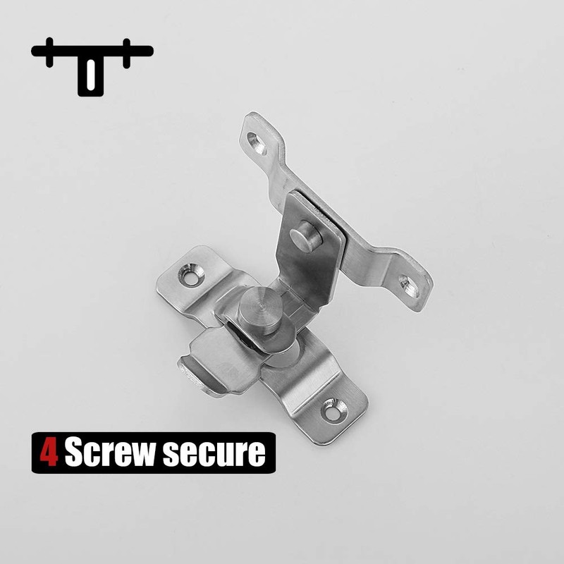 JQK Flip Door Latch, 90 Degree Heavy Duty Stainless Steel
