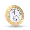 Violin Thermometer Hygrometer, Round Digital Guitar Humidity Temperature Meter for