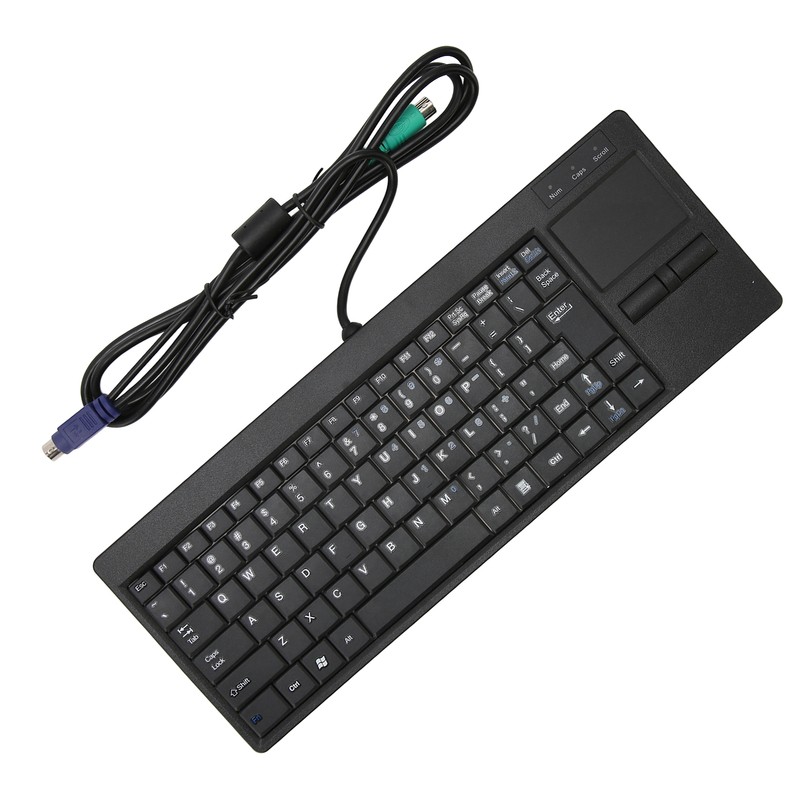 Industrial Keyboard Touchpad Wired Connection X Scissor Foot Plug and