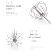 Stainless Steel Semi-Automatic Whisk 14Inch Egg Whisk Hand Push Rotary