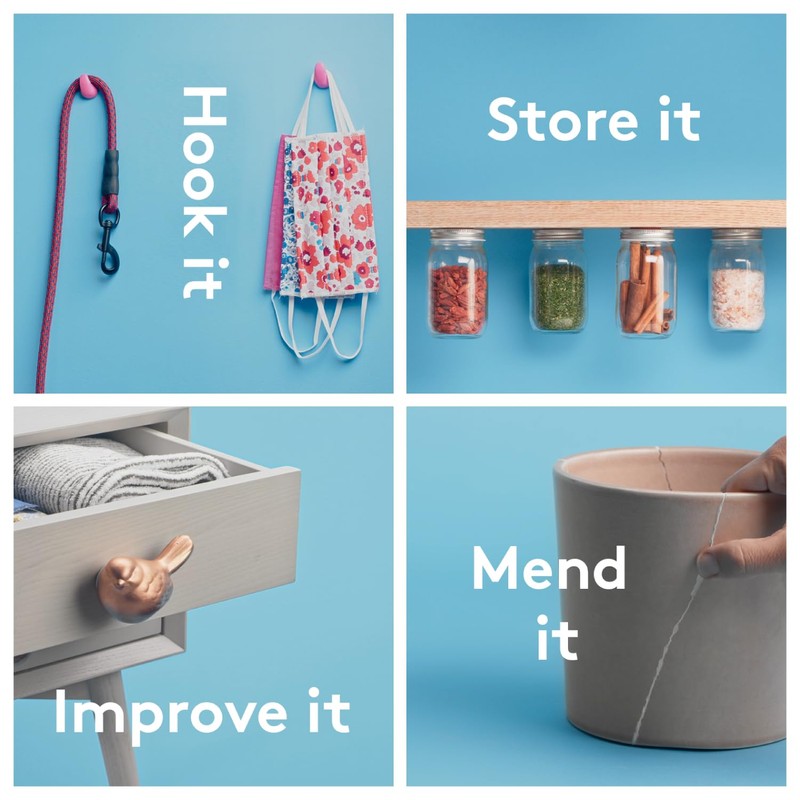 Sugru Silicone Super Glue - Waterproof All-Purpose Wall Putty +