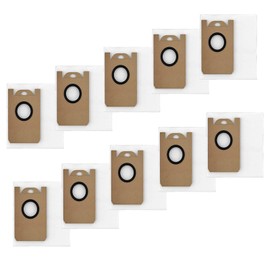 Replacement Disposable Dust Bag Only fit for Airzeen Q6 SE/Honiture Q6 SE Robot Vacuum Station Bags Model CRV0009 (10 Pack)