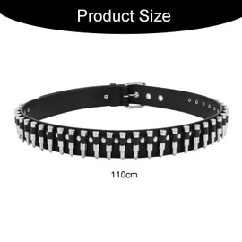 XDGBGFN Gürtel Nieten Y2K Punk Rock Gürtel Verstellbarer Studded Belt für Damen & Herren, Jeans, Hose, Cosplay