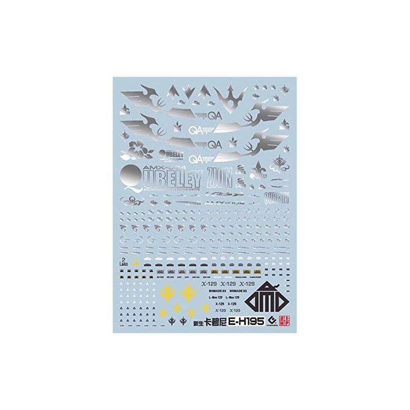 Fluorescent Water Transfer Decal for Robot MS Models, HG RG