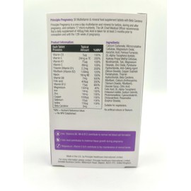 Principle Pregnancy Multivitamin – 30 Tablets | 1 Month Supply | 17 Essential Nutrients for Pregnancy | Folic Acid, Iron & Vitamin D | Prenatal Supplement | Made in The UK | Vegeterian