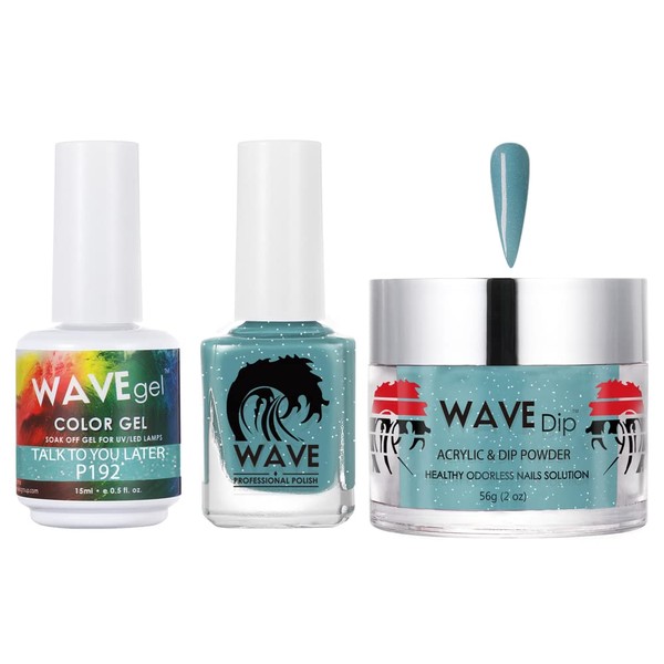 WAVEGEL Soak-Off Gel, Nail Lacquer & Acrylic/Dip Powder Matching Set