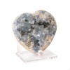 AMOYSTONE Heart Celestite Crystal Geode Raw Healing Crystal Blue Crystal