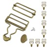 DALQUIS 8 Sets Metal Overalls Buckles, 1.62" Overall Clip Replacement,