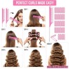 Hair Roller Set with Rat Tail Combs 28 Foam Rollers