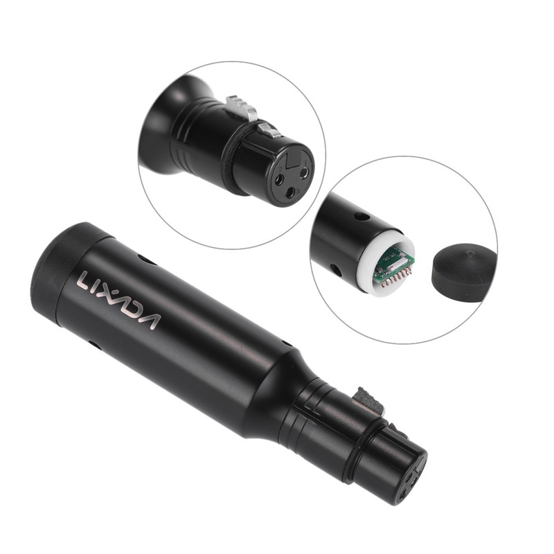 Lixada Rechargeable 2.4G ISM DMX512 Wireless 3 Pins Female Receiver