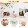 DYMHQ 20Pcs Wood Place Card Holders, Wooden Table Number Holders