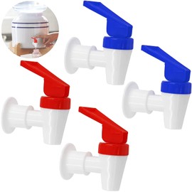 Llave Enfriador de Agua, Espiga de Repuesto para Enfriador, Grifo Enfriador de Repuesto, 4 Piezas, Azul/Rojo, Reutilizable, Rosca Interna de Plástico, a Prueba de Fugas Válvula de Vertido de Agua