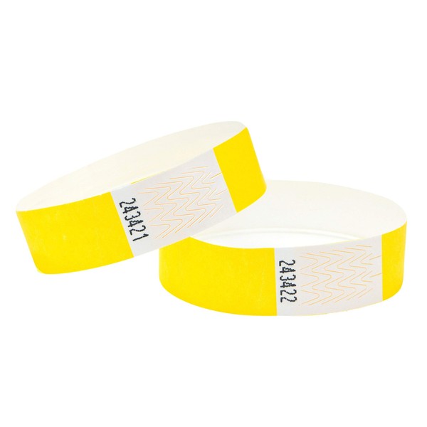 Tyvek Wristbands 3/4 inch 100 Pack, Paper Like Bracelets Used