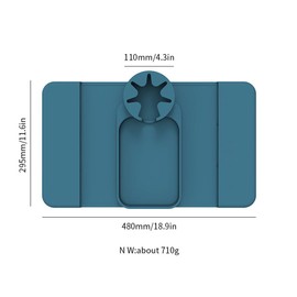 Hosoncovy Getränkehalter aus Silikon für Sofa, Couch, Getränkehalter mit Seitentaschen für Sofa, Arm, Couch, Caddy, auslaufsicher, für Stuhl, Liege, Armlehne, Fernbedienung und Handy-Organizer (grau)