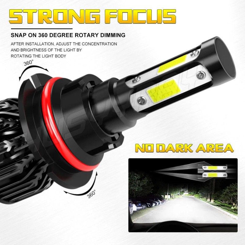 CHUSYYRAY 2x HB5 9007 LED Headlights Light Hi-Low Beam 12000K