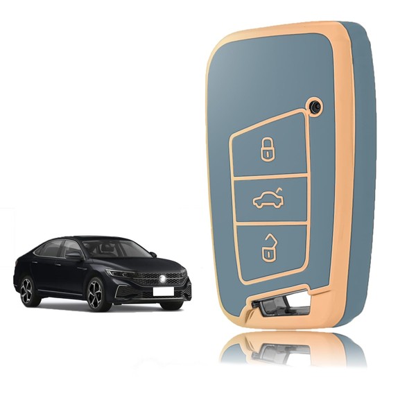 TOOMUME Key Cover, Car Key Case Suitable for VW Volkswagen