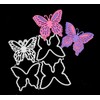 4 Piece Layered 3D Effect Butterfly Metal Cutting Dies Kit,