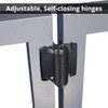 D&D Technologies TCA1L2S3BTS TruClose Regular Duty Gate Hinges, for Self