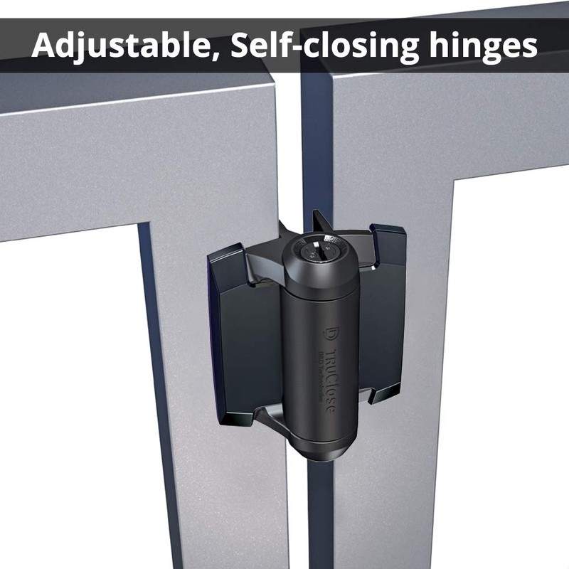 D&D Technologies TCA1L2S3BTS TruClose Regular Duty Gate Hinges, for Self