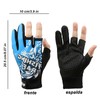 HASAKI Guantes de Pesca,Guantes de Tres dedoselásticos y Transpirables,Guantes de